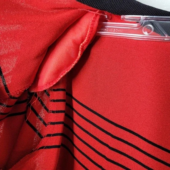 Exclusively Misook TwinSet Open Cardigan Tank Shell Knit red Black sz Small - Picture 9 of 9